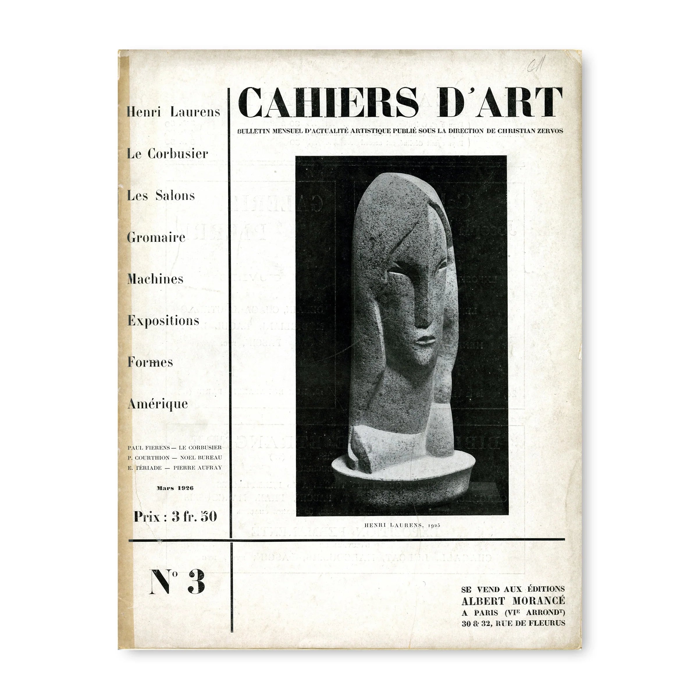 Revue Cahiers d'Art, 1926, n°3 image 0