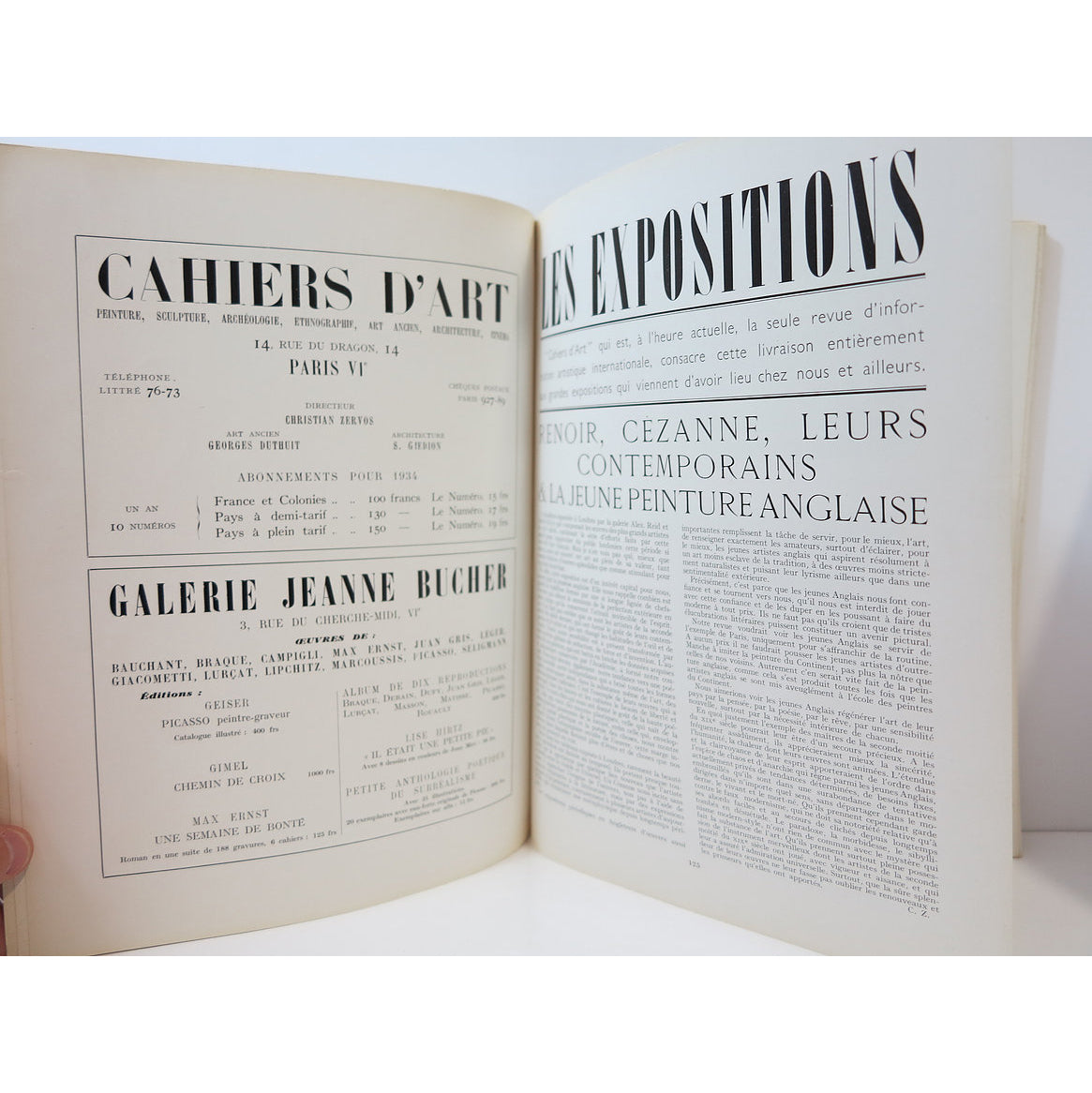 Revue Cahiers d'Art, 1934, n°5-8 image 2