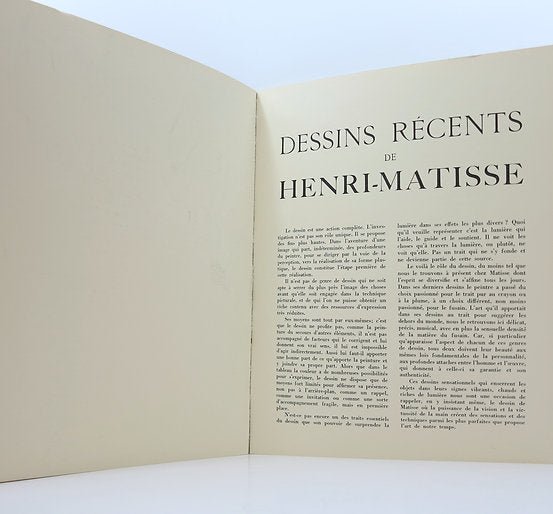Cahiers d'Art, 1939, n°1-4. Henri Matisse : dessins au fusain. image 3