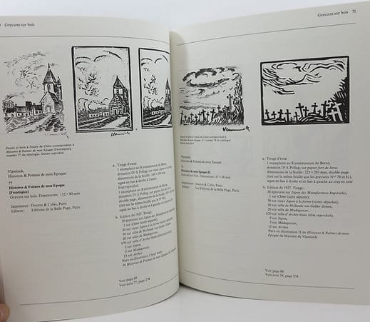 Maurice De Vlaminck. Catalogue raisonnée de l'oeuvre gravé. Flammarion, 1974 image 3