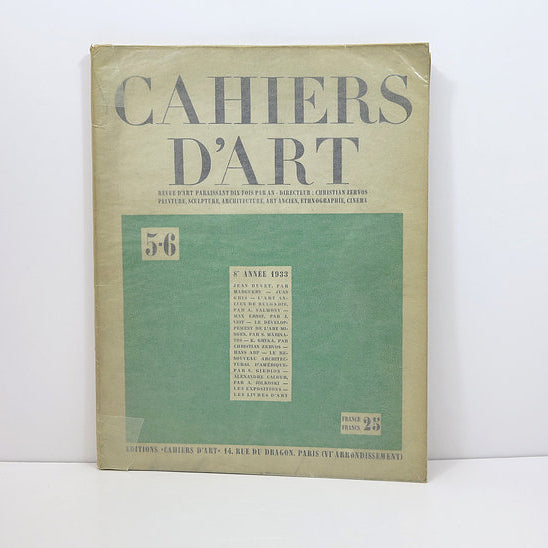Revue Cahiers d'Art, 1933, n°5-6 image 1
