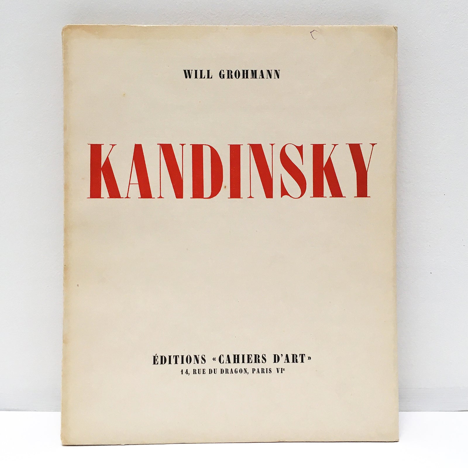 Kandinsky. By Will Grohmann, Editions Cahiers d'Art. 1930 image 0