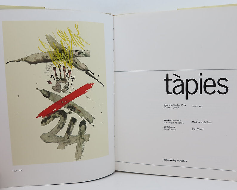 Tapies. L'oeuvre gravé : 1947-1972. Erker, 1975 image 3