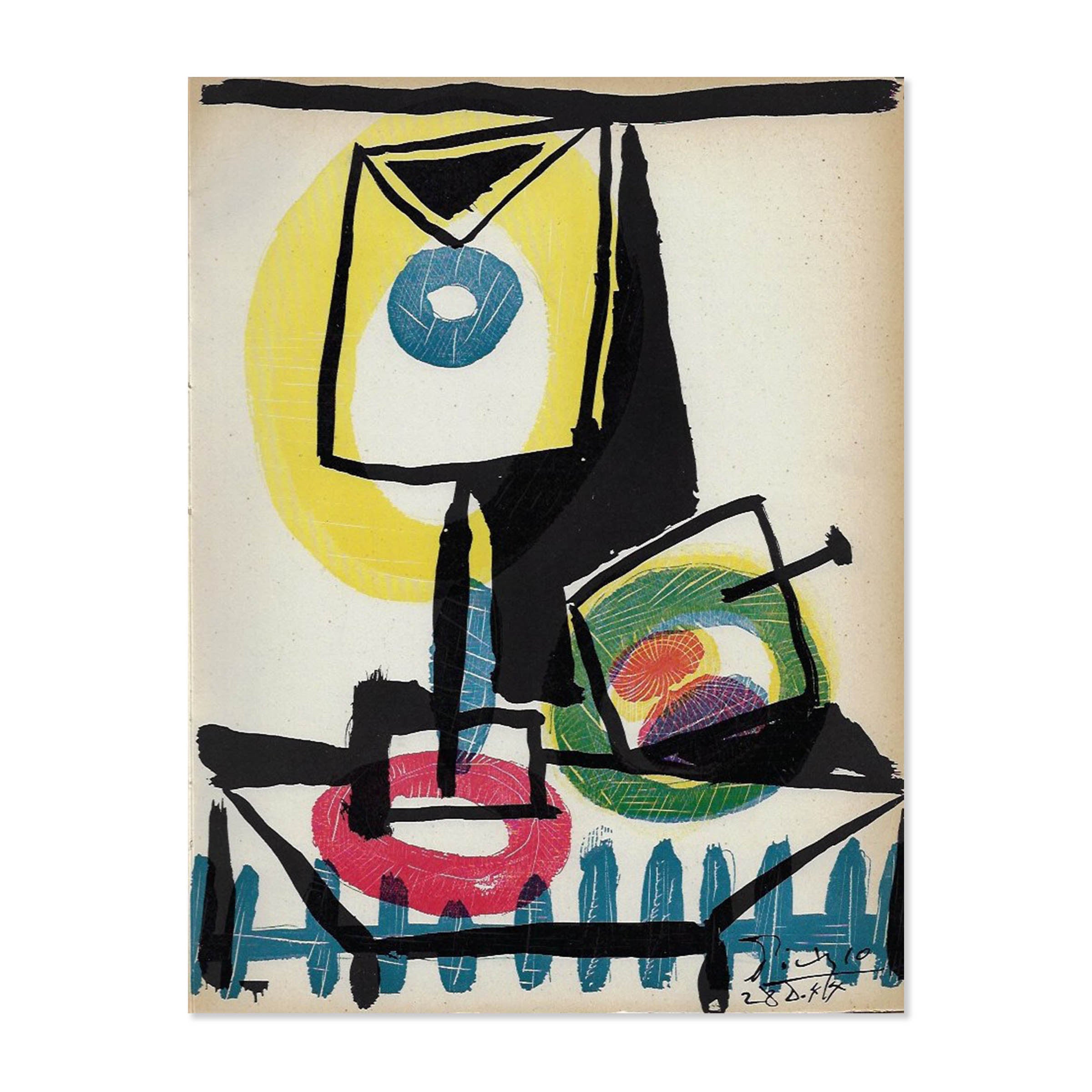 Revue Cahiers d'Art. 1940-1944. With the Picasso dry point. image 1