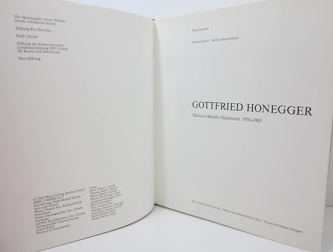 Gottfried Honegger Tableaux-Reliefs / Skulpturen 1970 - 1983 image 1