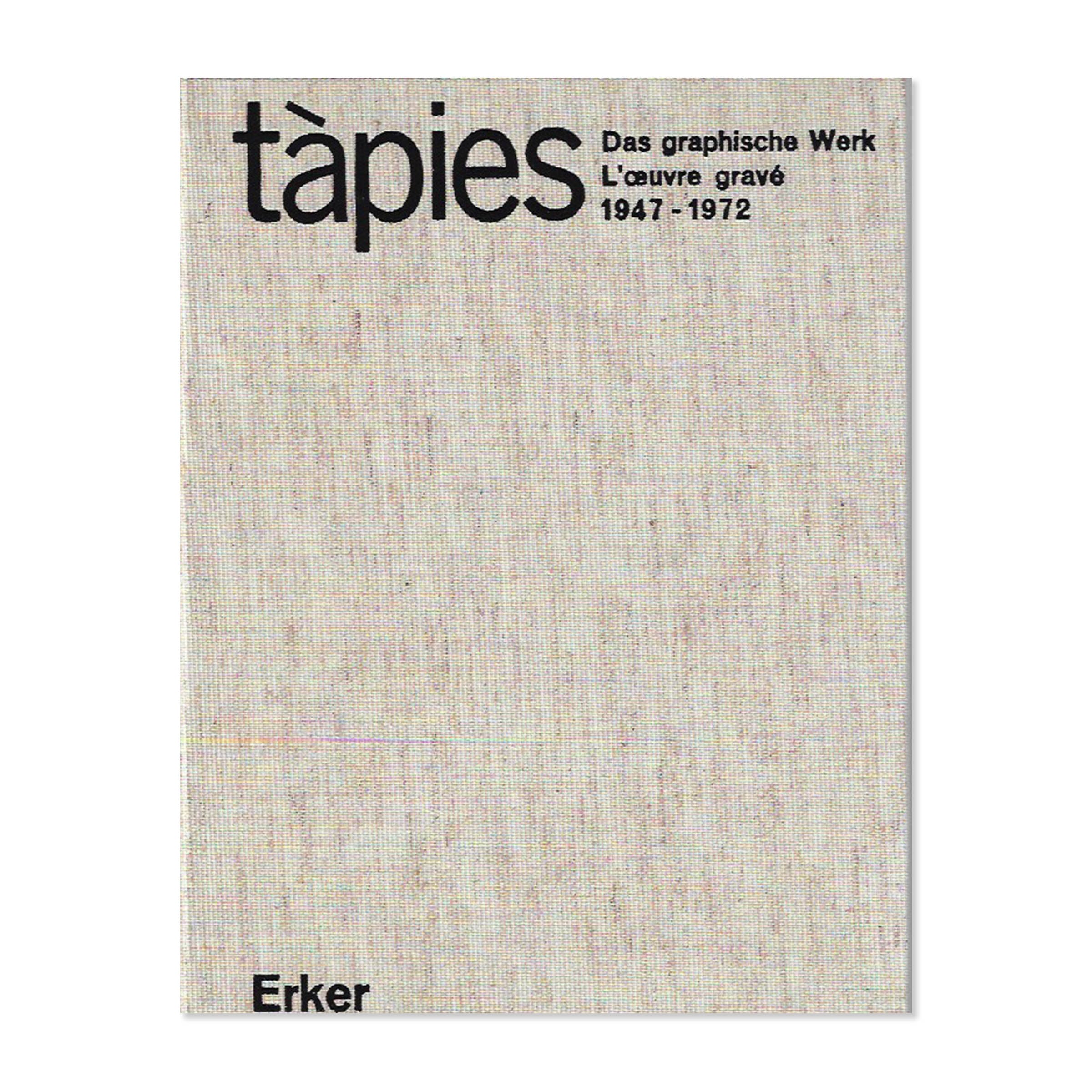 Tapies. L'oeuvre gravé : 1947-1972. Erker, 1975 image 1