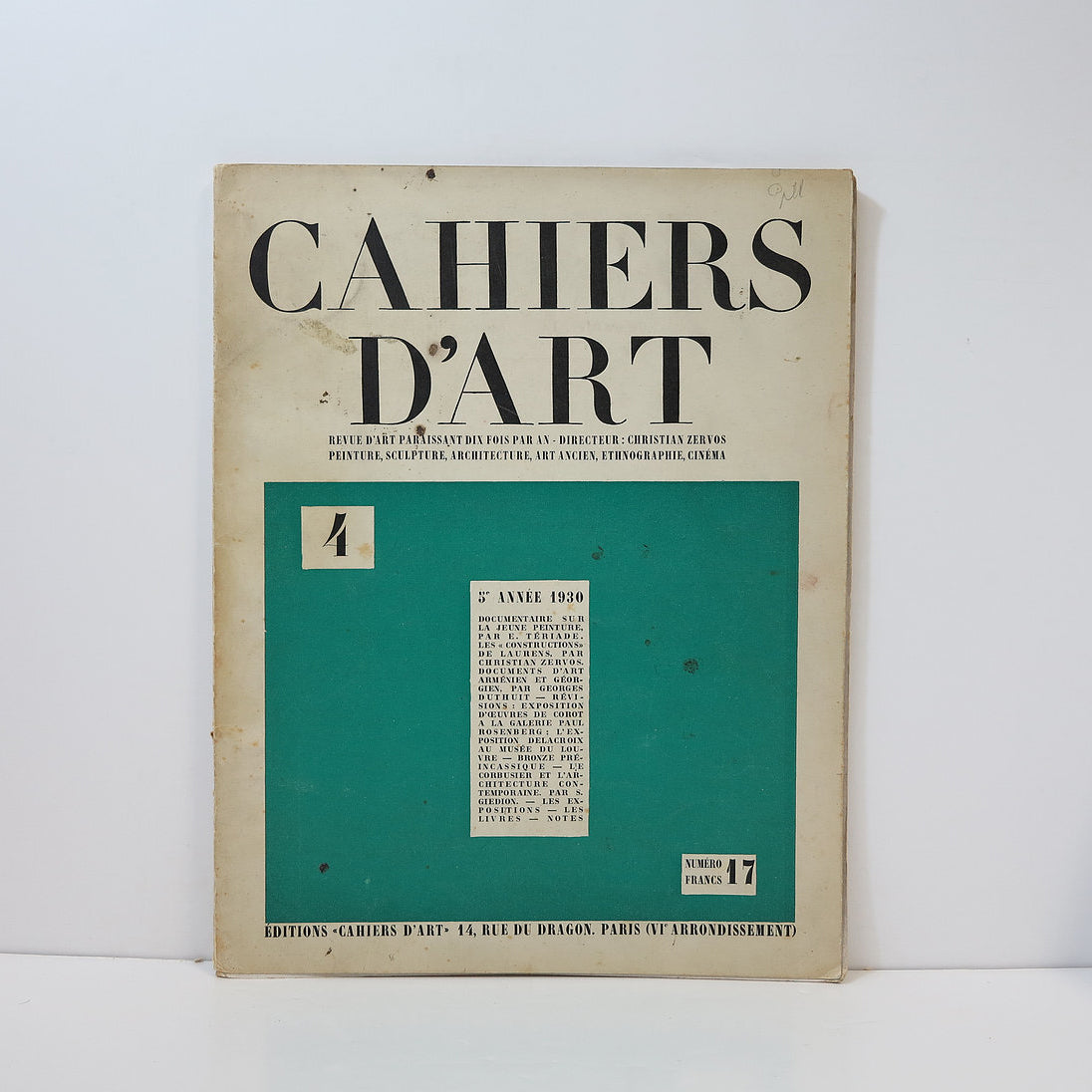 Revue Cahiers d'Art, 1930, n°4 image 1