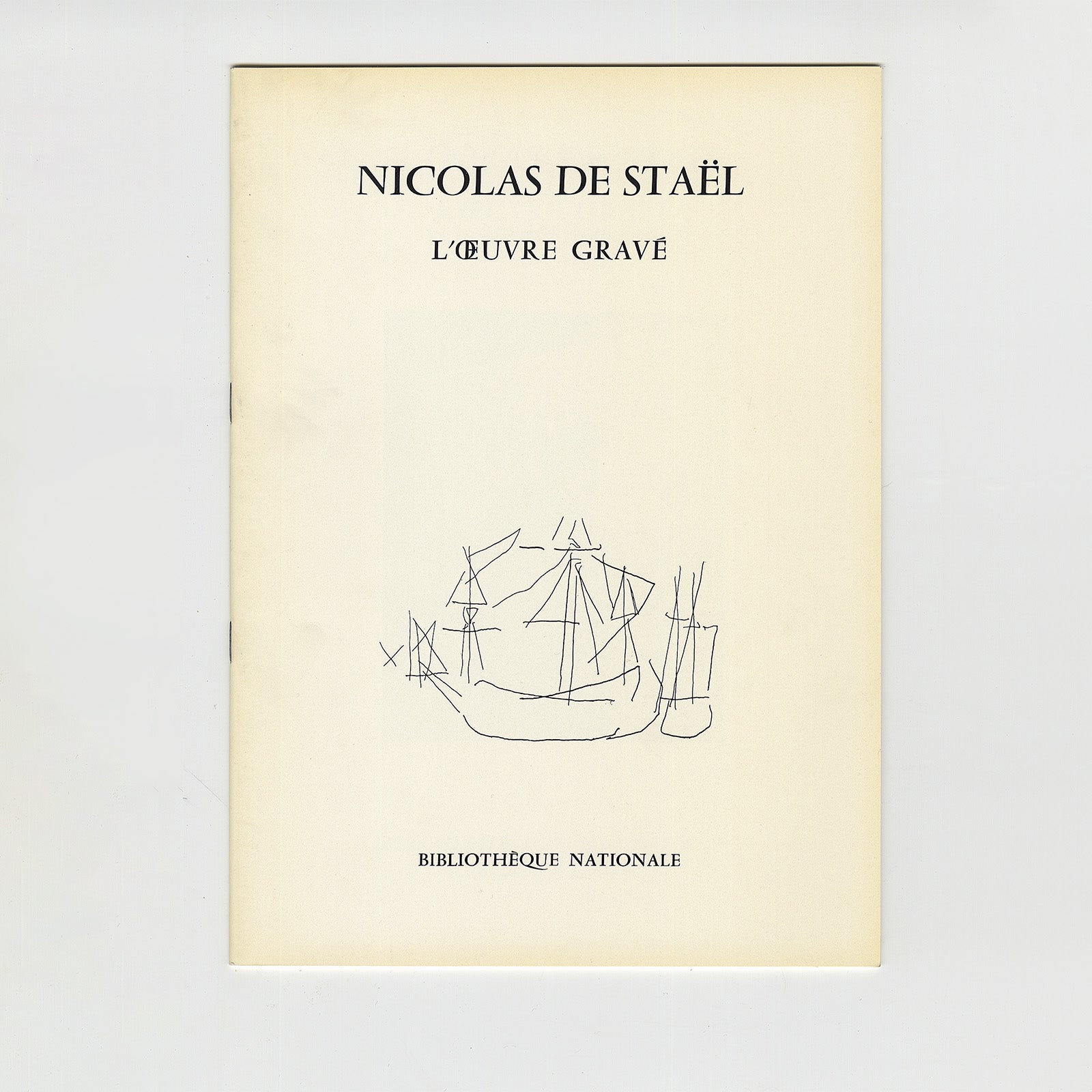 Nicolas de Stael, L'oeuvre gravé, Editeur bibliothèque nationale-1979 image 0