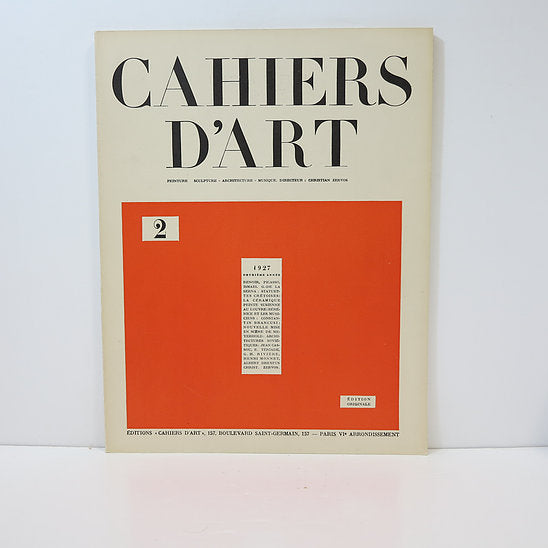 Revue Cahiers d'Art, 1927, n°2 image 1