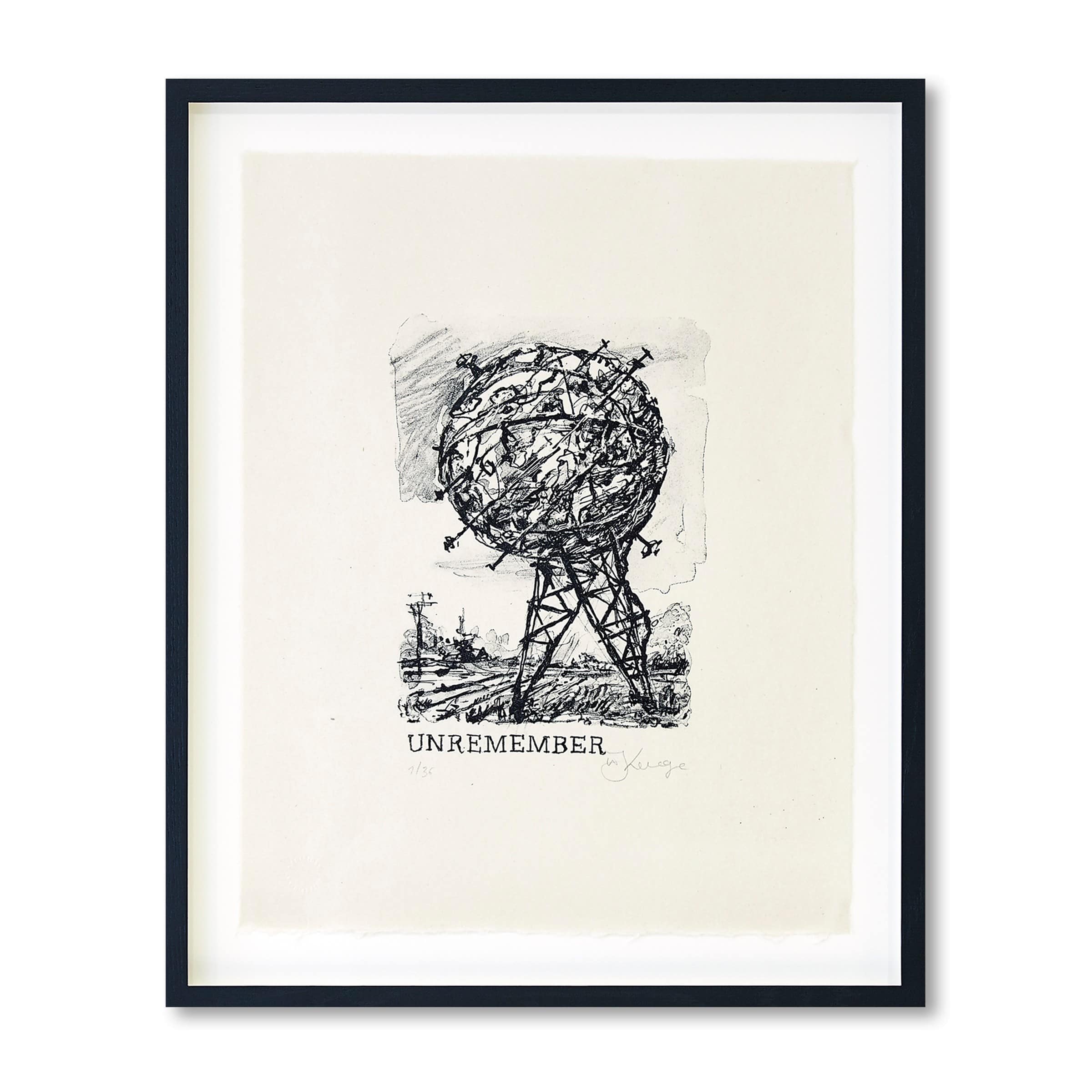 William Kentridge, Unremember me, 2015, Edition of 36 image 0