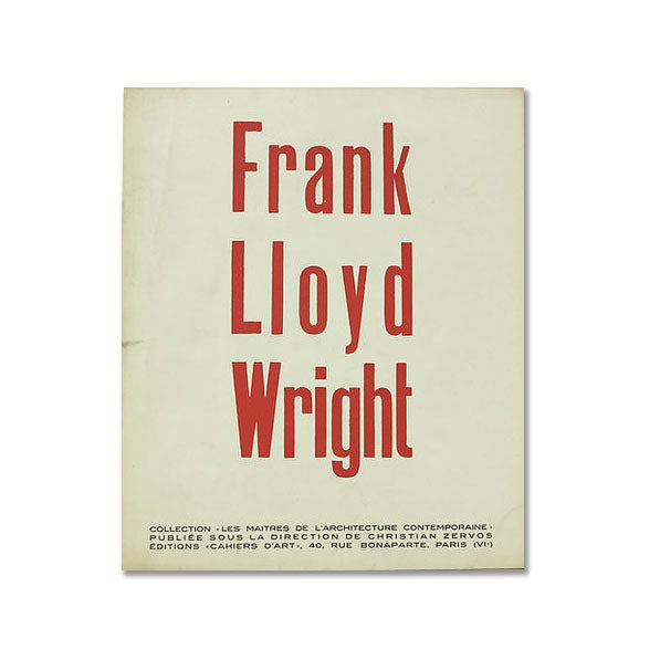 Frank Lloyd Wright, Cahiers d'Art, 1928 image 0
