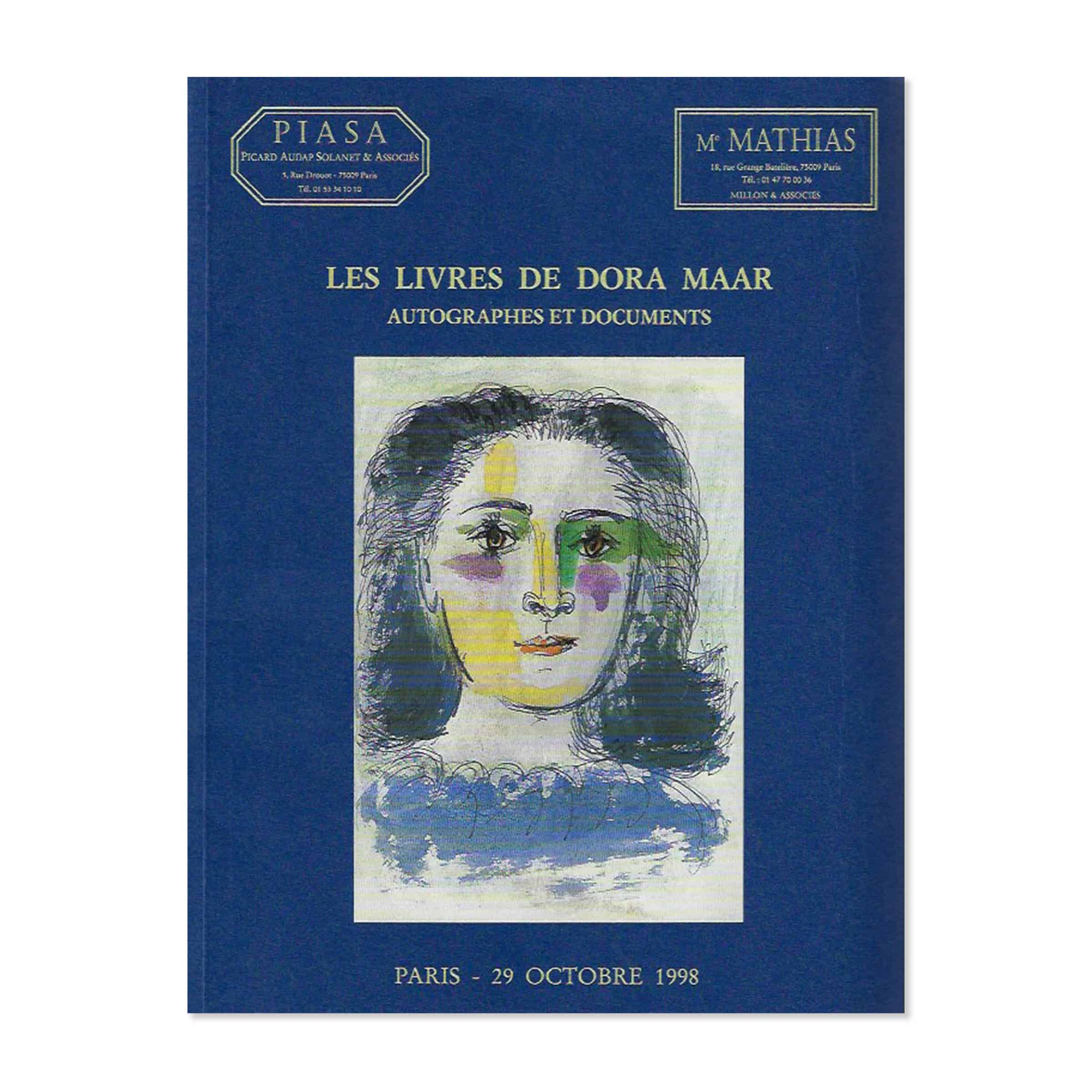 Les livres de Dora Maar. Auction catalog. Piasa, 1998 image 0