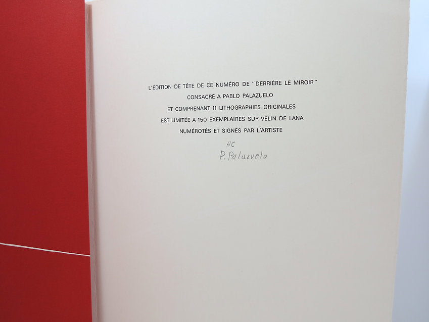 Pablo Palazuelo. "Derrière le miroir" number 184. Signed. Deluxe. image 4