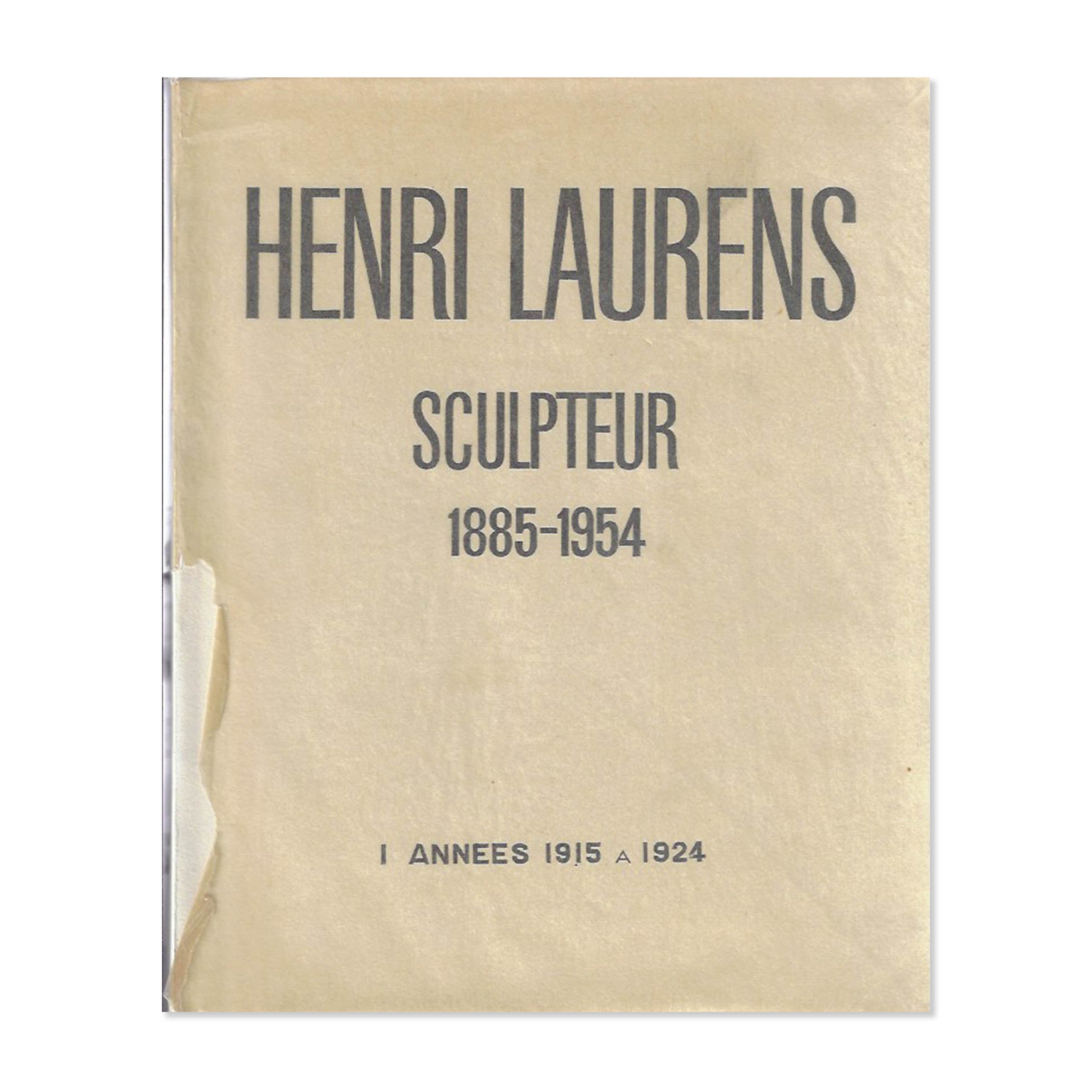 Henri Laurens, Sculpteur 1885-1954. Tome I, années 1915-1924, 1955 image 0
