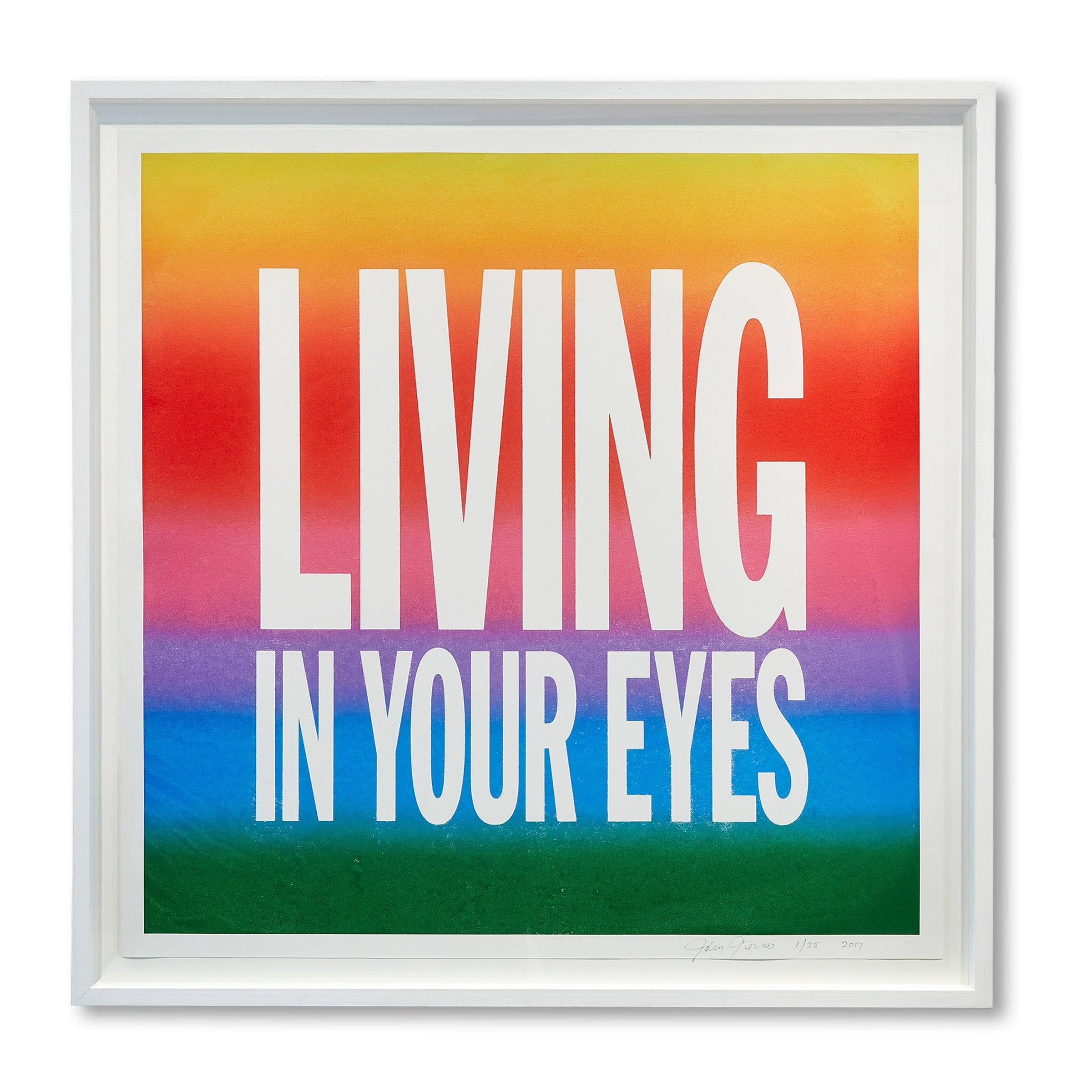 John Giorno, Poem Prints, 2017, Edition of 75 image 1