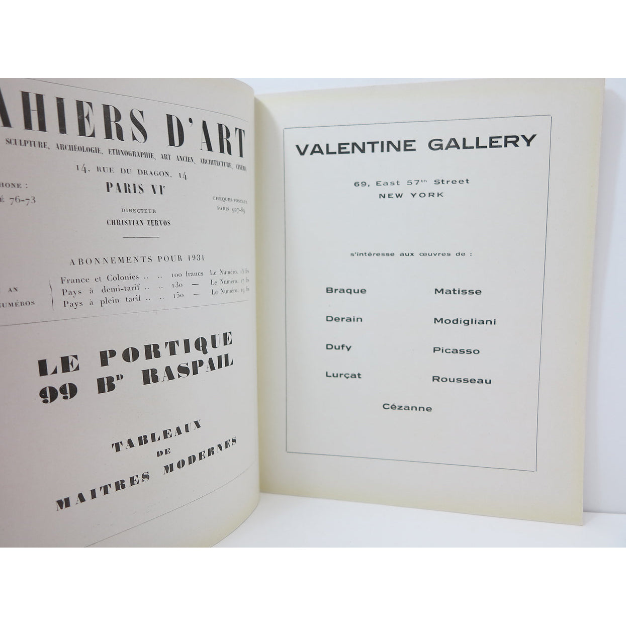 Revue Cahiers d'Art, 1931, n°9-10 image 2