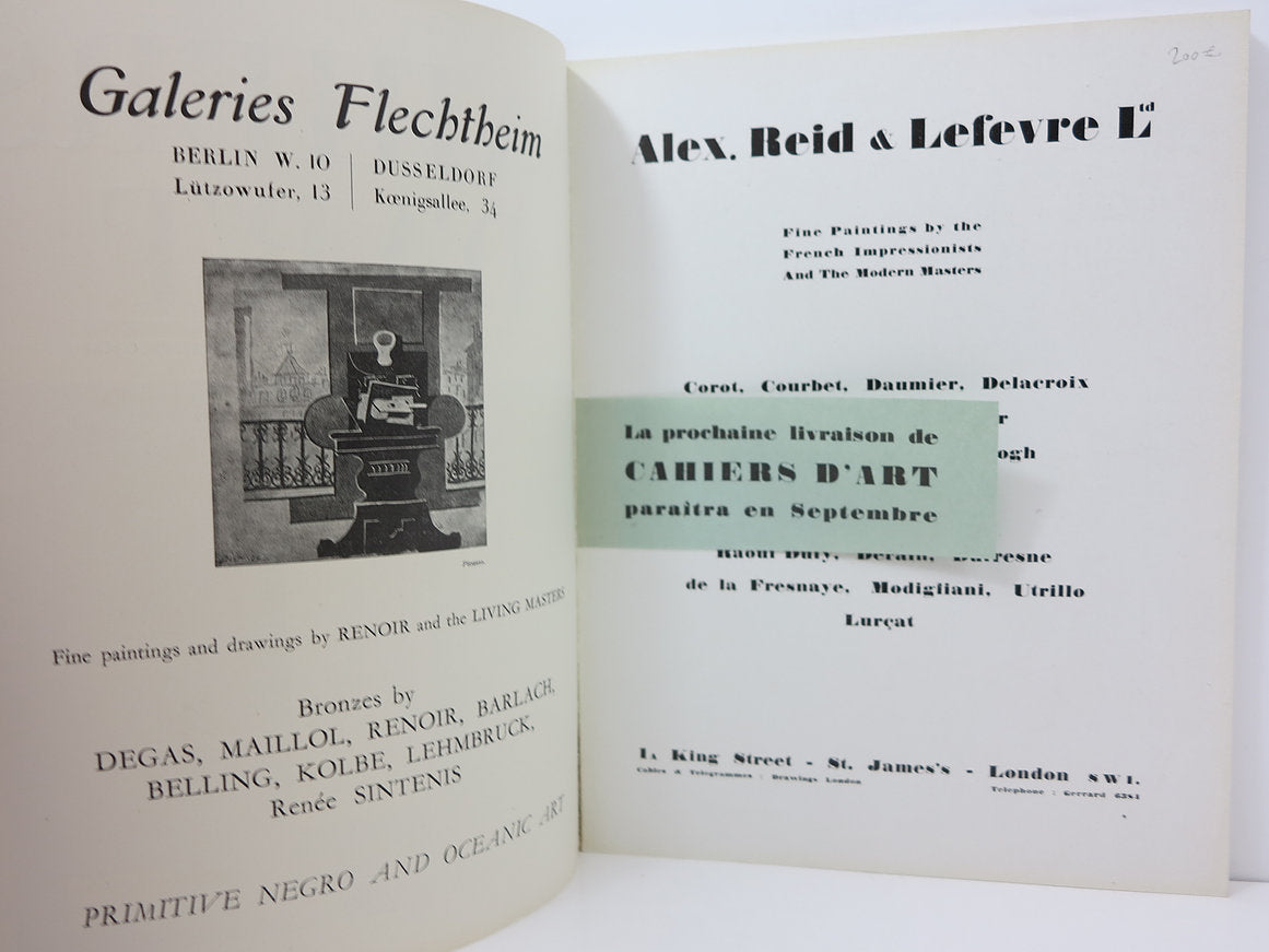 Revue Cahiers d'Art, 1931, n°5-6. Henri Matisse. image 3