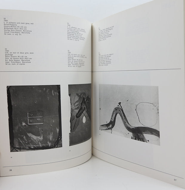 Tapies. L'oeuvre gravé : 1947-1972. Erker, 1975 image 2