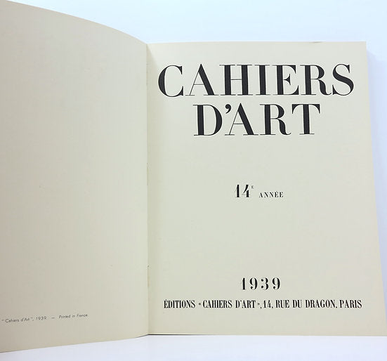 Cahiers d'Art, 1939, n°1-4. Henri Matisse : dessins au fusain. image 4