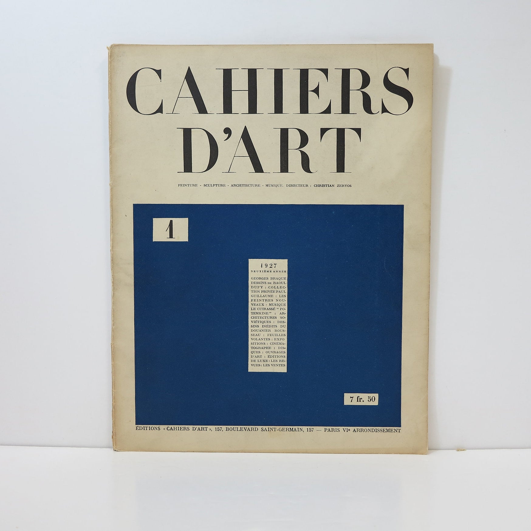Revue Cahiers d'Art, 1927, n°1 image 1