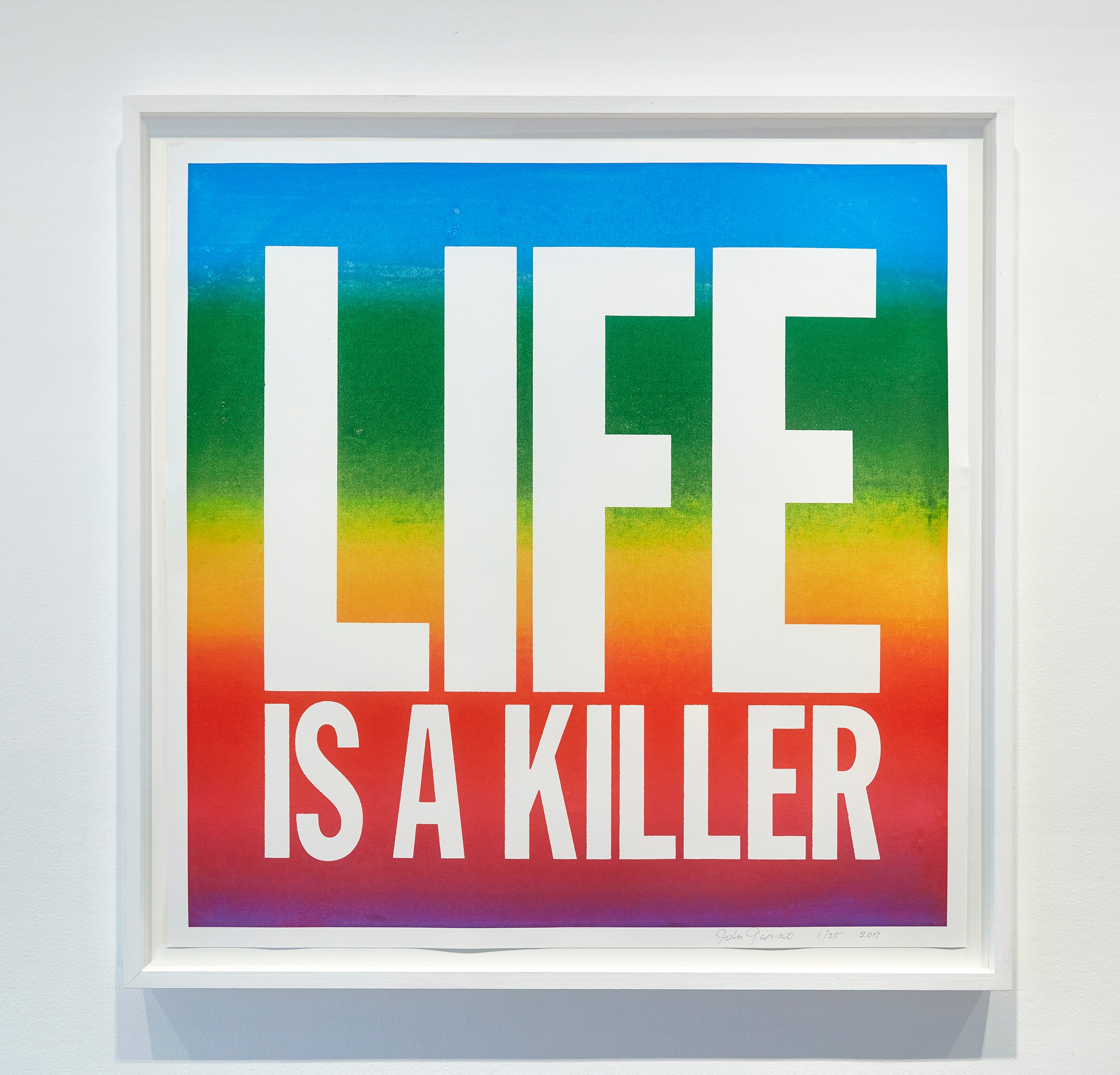 John Giorno, Life is a Killer, 2017, Edition of 25 image 0
