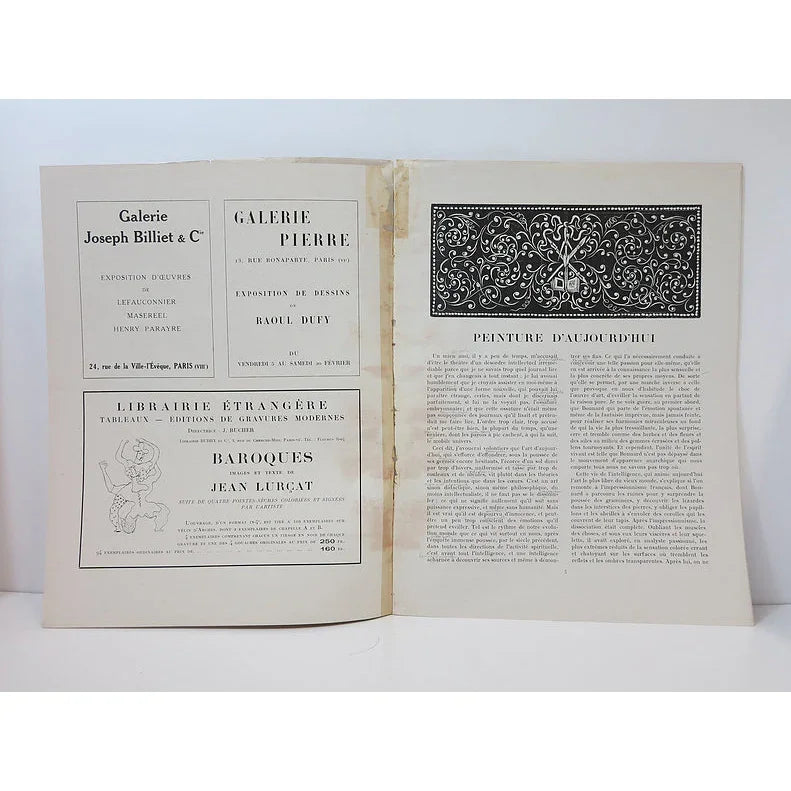 Revue Cahiers d'Art, 1926, n°1 image 2