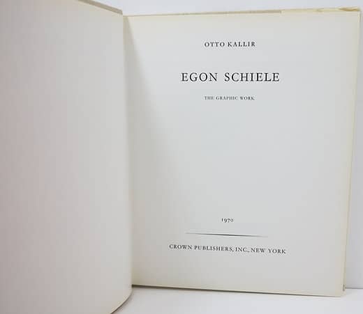 Egon Schiele. The Graphic Work. By Otto Kallir. image 3