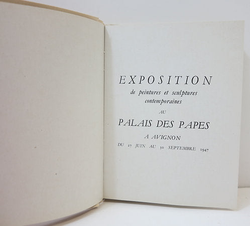 Exposition de peintures et sculptures contemporaines au Palais des Papes, 1947 image 3