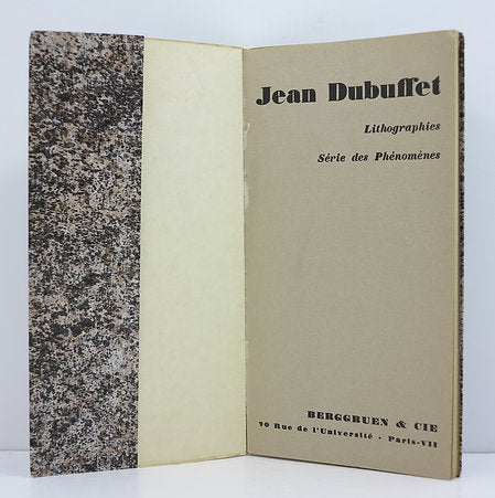 Jean Dubuffet. Series of Phenomena. Berggruen Gallery. 1960 image 2