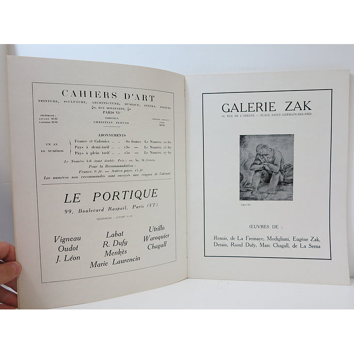 Revue Cahiers d'Art, 1928, n°5-6 image 2