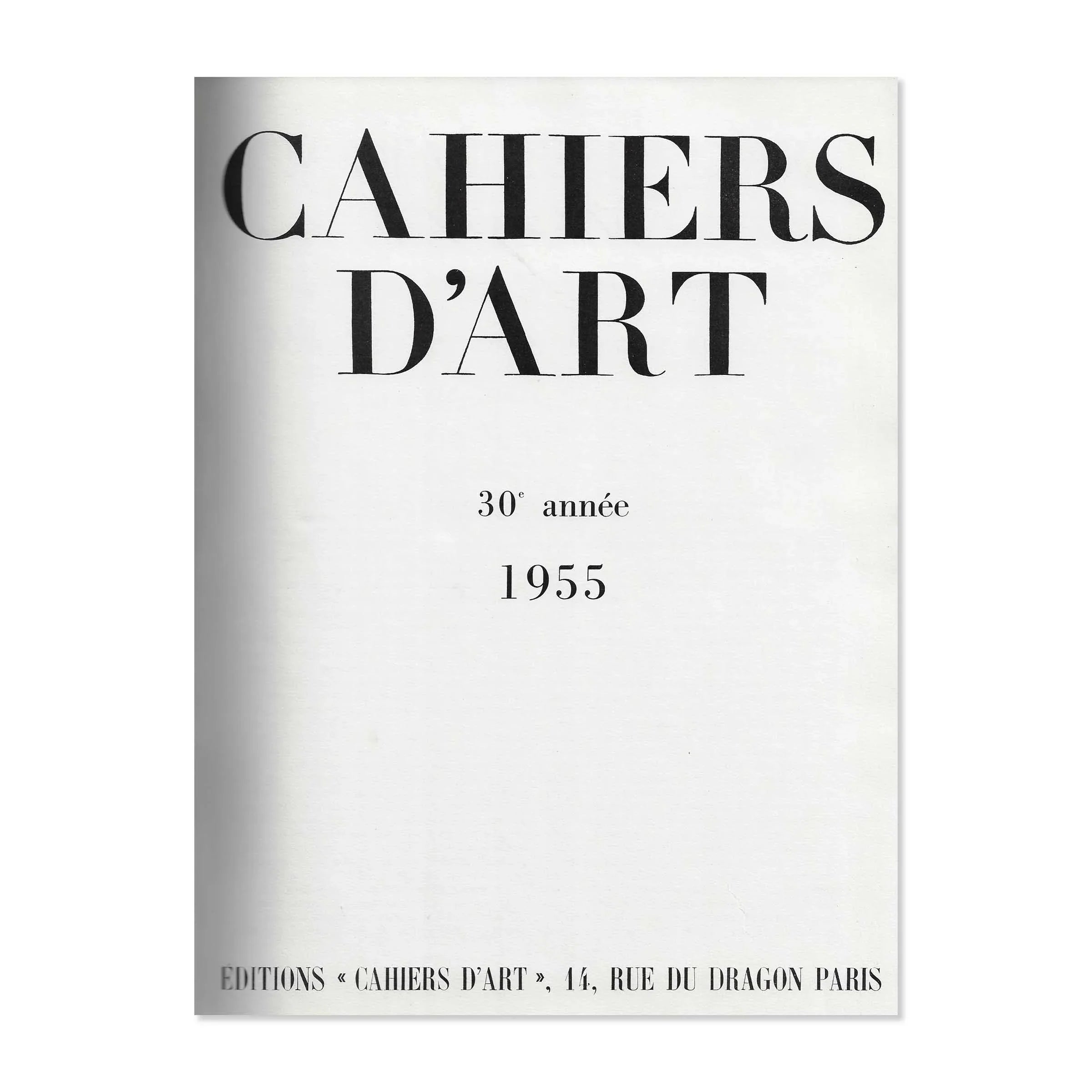 Revue Cahiers d'Art, 1955, Relié image 2