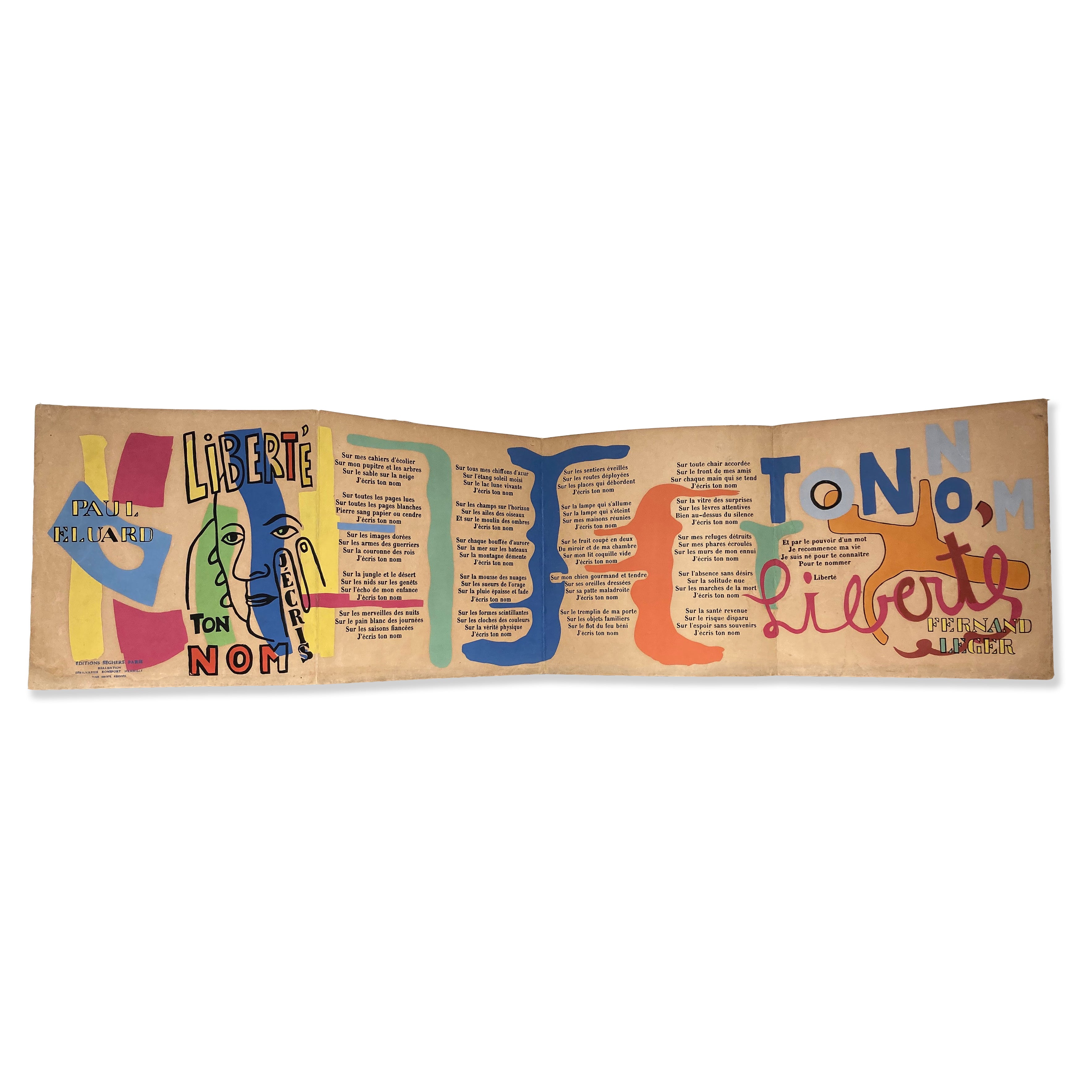 Fernand Léger - Paul Éluard, Liberté j’écris ton nom, 1953 image 0
