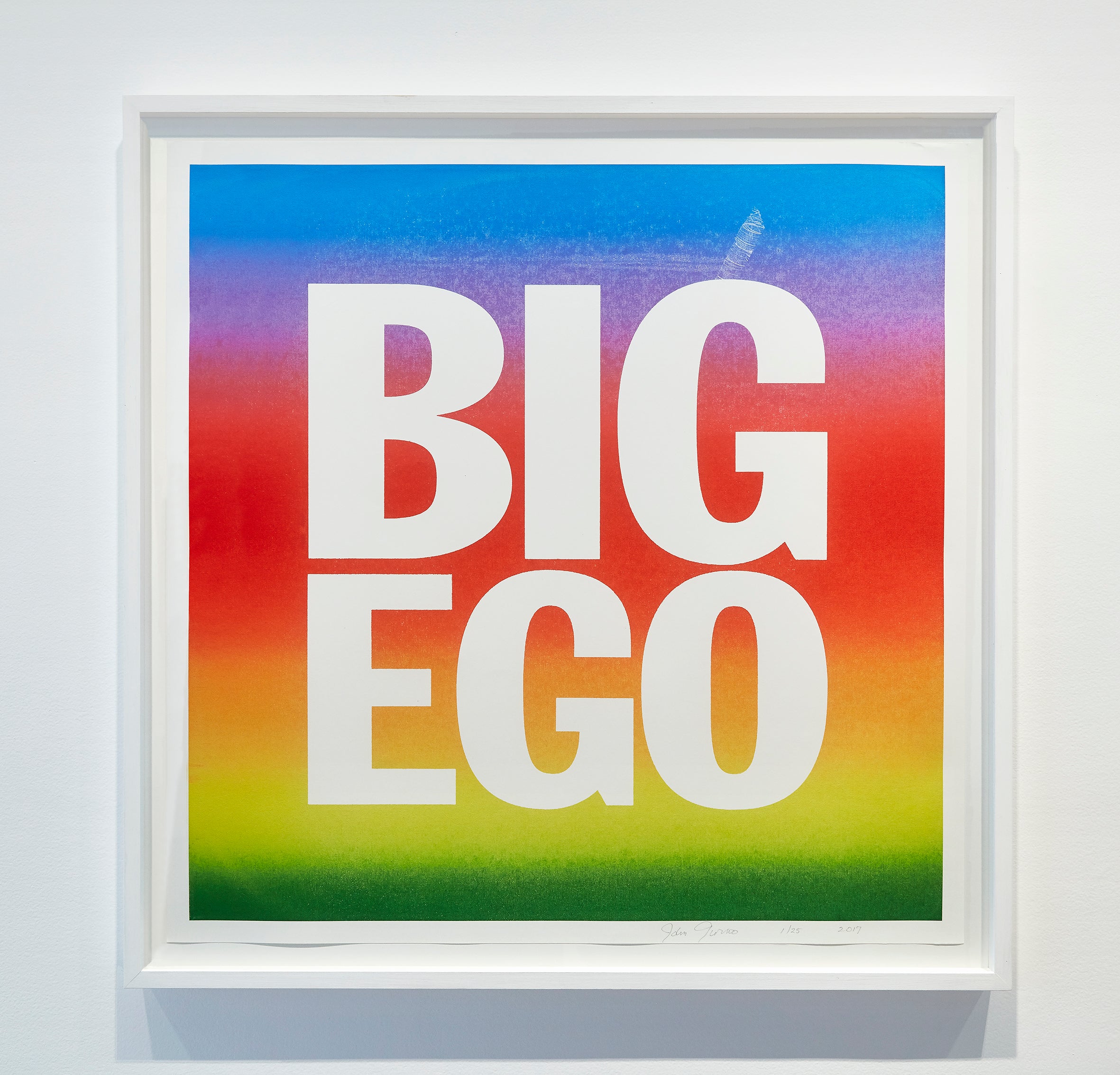 John Giorno, Big Ego, 2017, Edition of 25 image 0