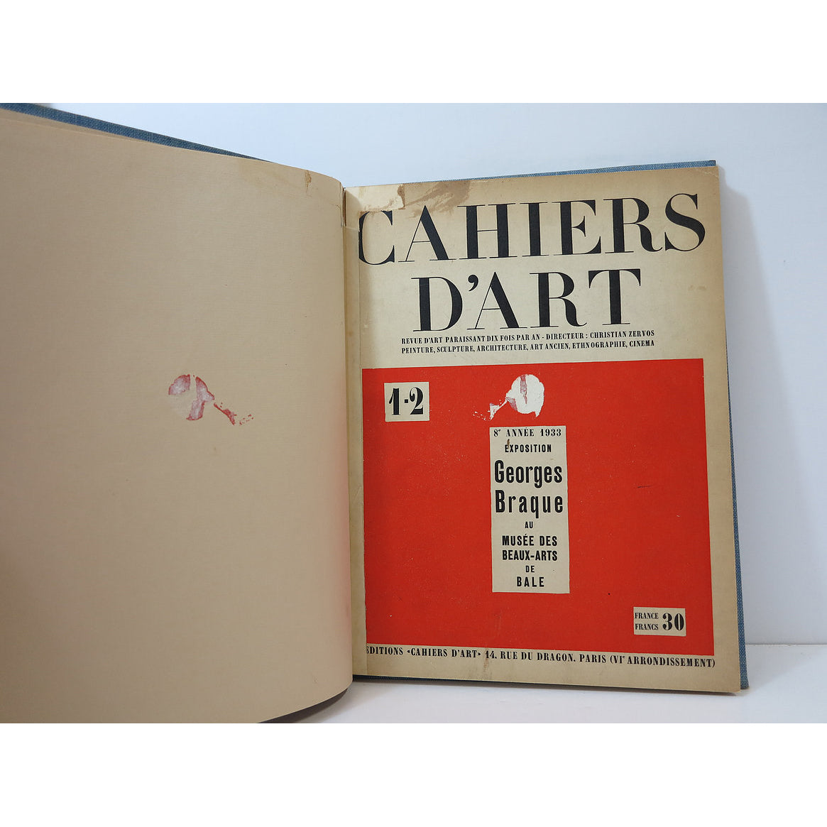 Revue Cahiers d'Art, 1933, n°1-2 image 1