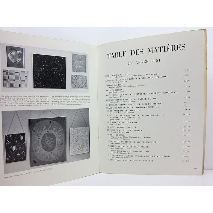 Revue Cahiers d'Art, 1951 image 7