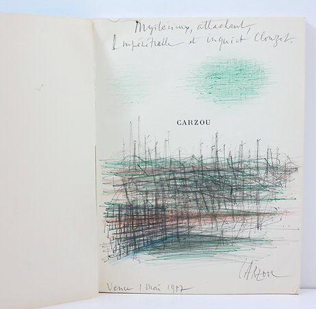 Carzou. By Florent Fels. P. Cailler publisher. 1955. Signed with drawing. image 1