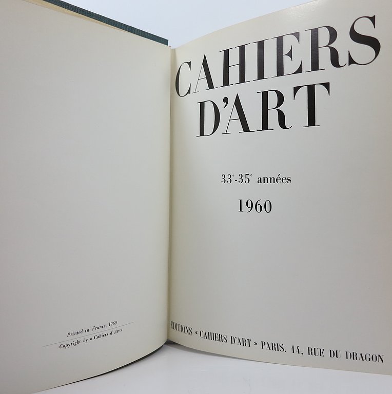 Revue Cahiers d'Art, 1960 image 8