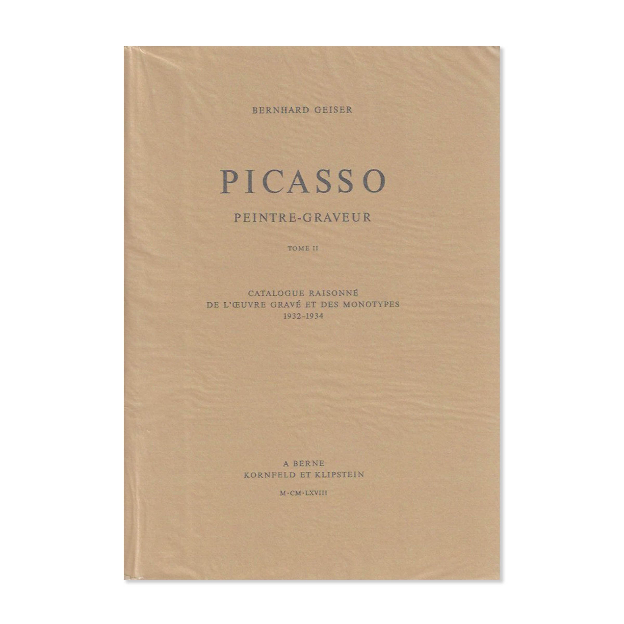 Picasso peintre-graveur: Tome II - Catalogue raisonnée de l'oeuvre gravé image 0