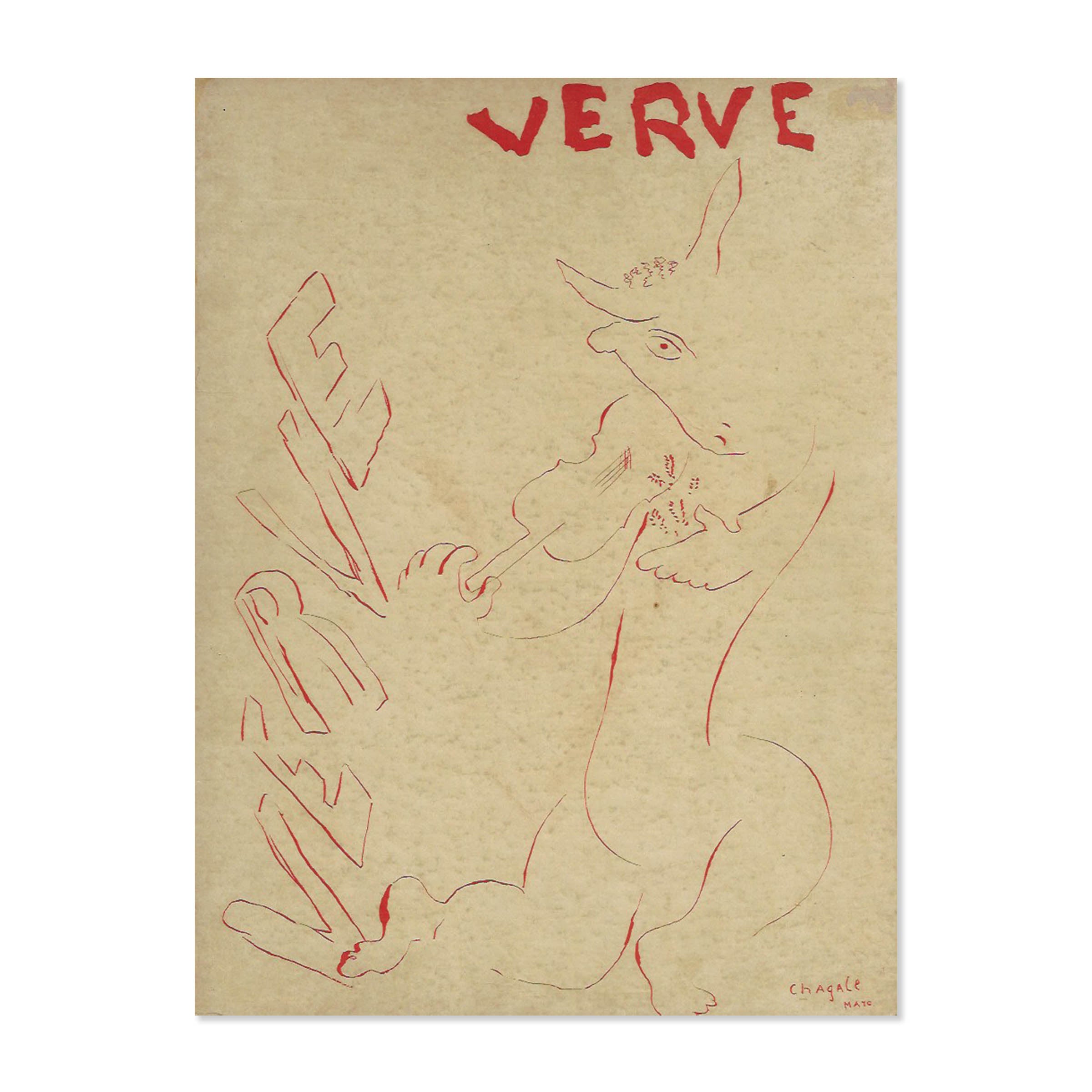 Verve n°3. 1938. Original cover by Bonnard image 1