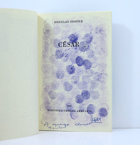 Cesar. By Douglas Cooper. Bodensee-Verlag. 1960. Signed. image 1
