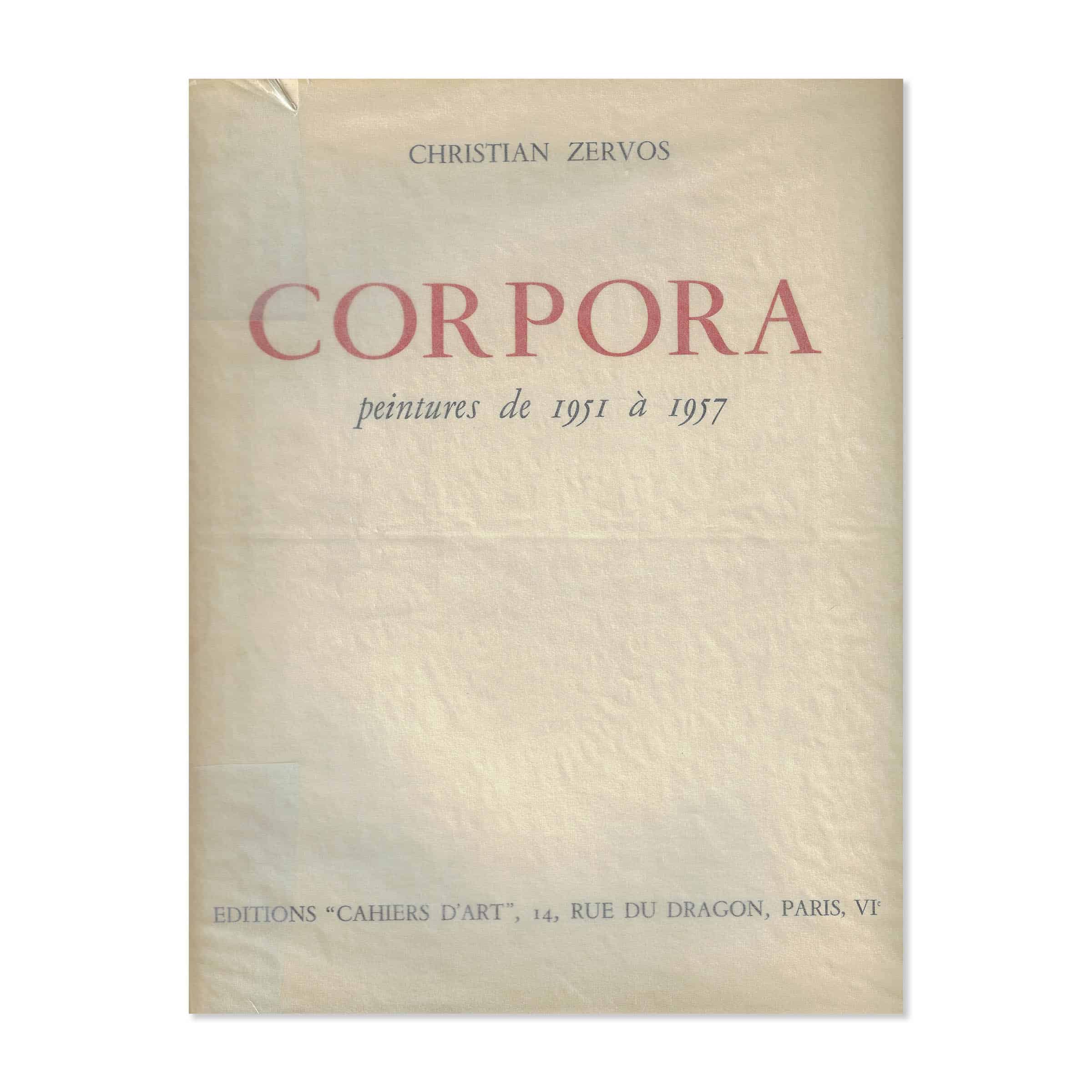 Corpora. Cahiers d'Art. 1957. Avec une gouache. image 0