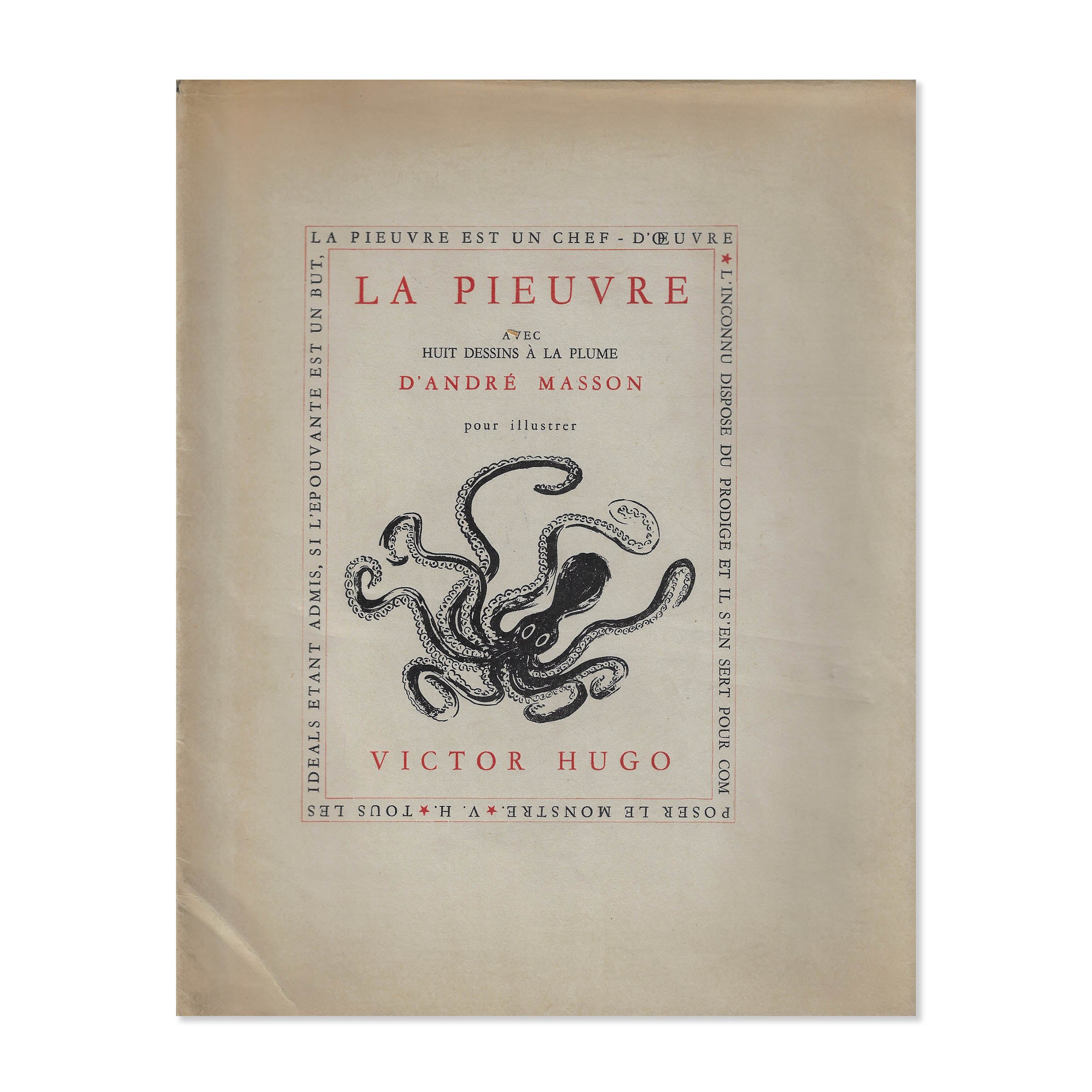 Masson. La Pieuvre. Buenos Aires: Éditions des lettres françaises, 1944. image 0