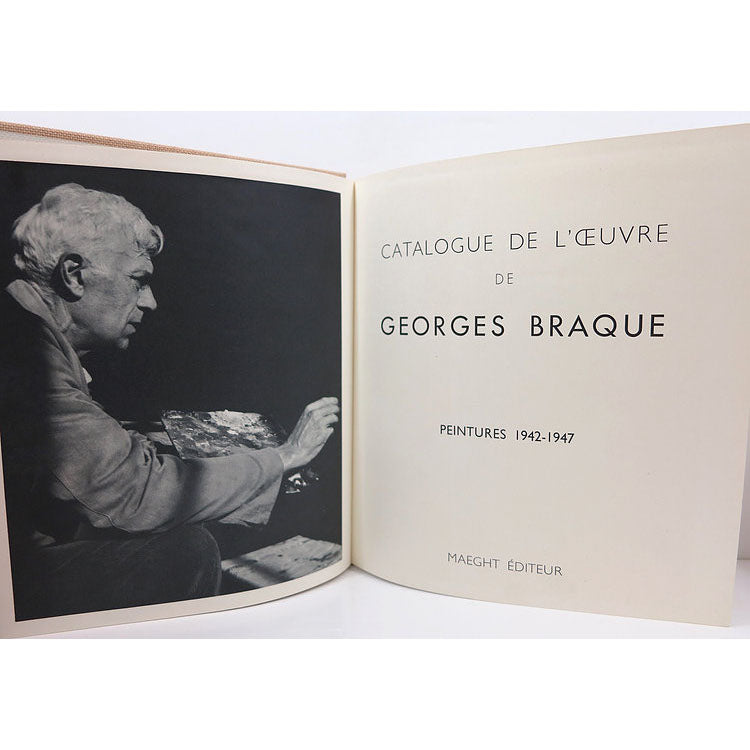Catalogue de l'oeuvre de Georges Braque, peintures 1942-1947. Maeght. 1960. image 2