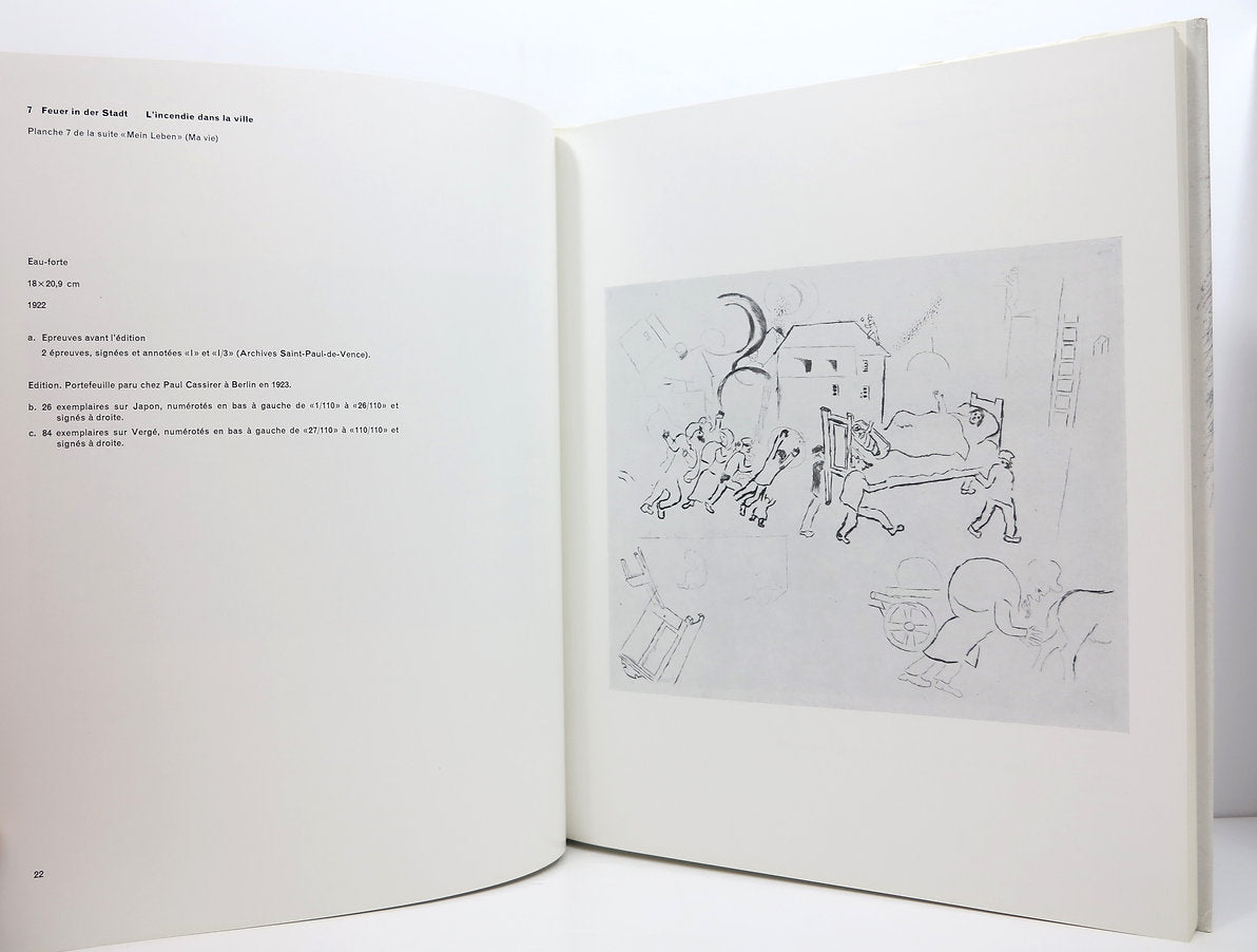 Chagall. Catalogue raisonné de l'oeuvre gravé. Vol I. 1922-1966. Kornfeld. 1971. image 2