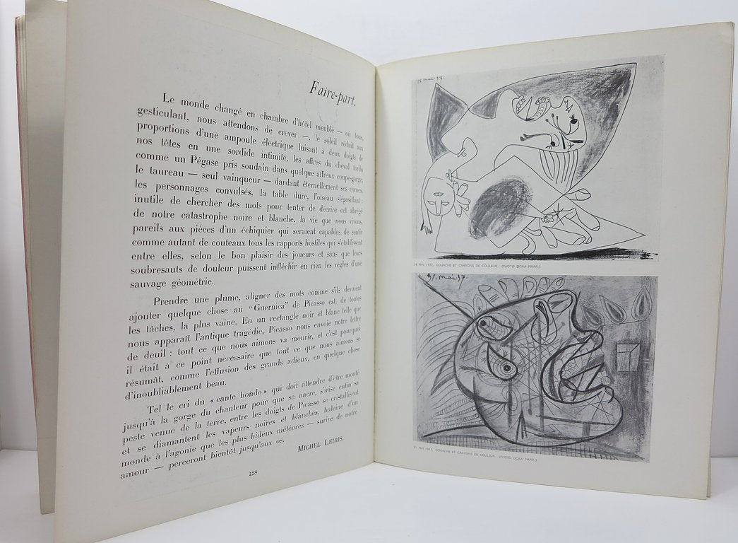 Revue Cahiers d'Art, 1937, n°4-5. Joan Miro 'Aidez l'Espagne' stencil. image 4