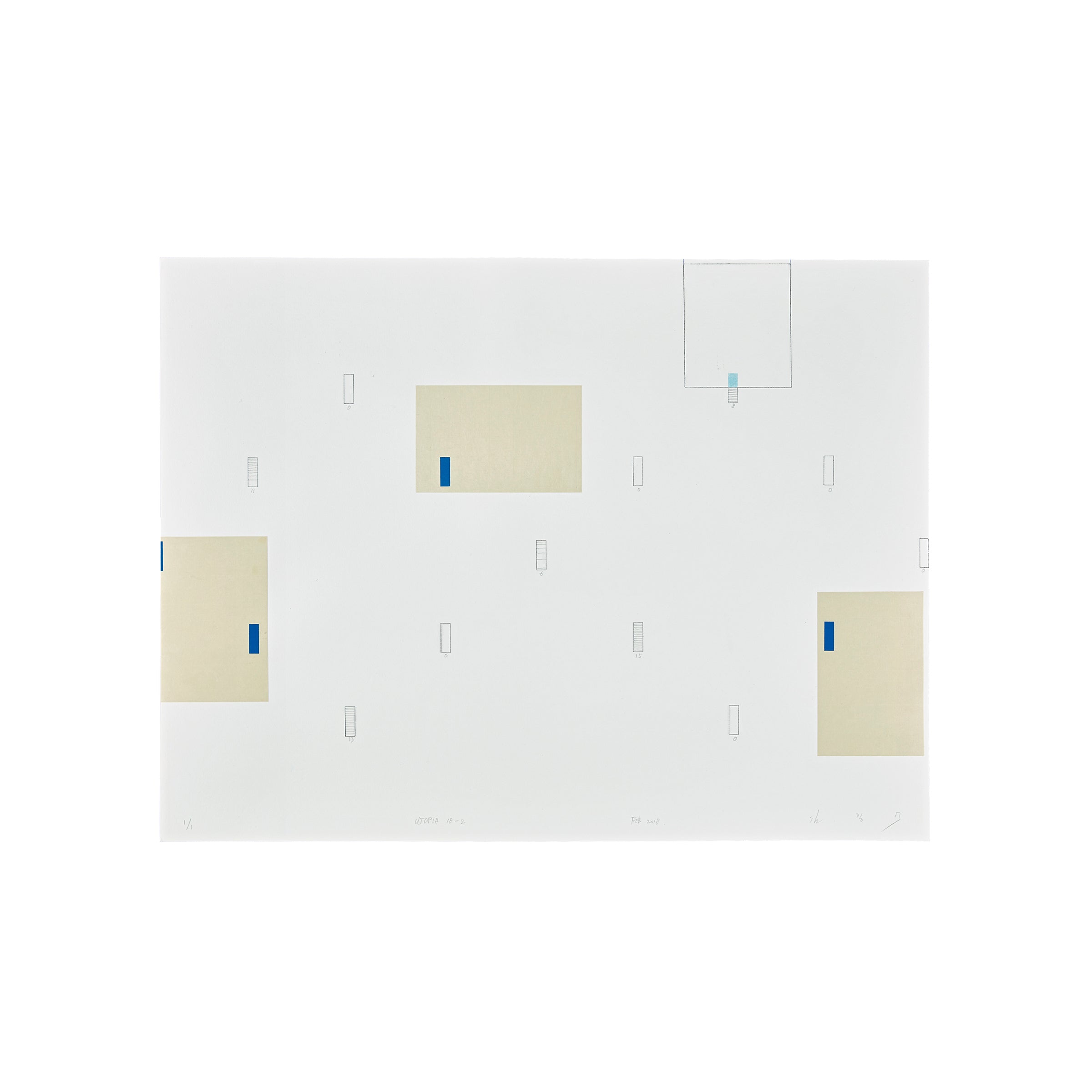 Kim Yong-Ik, Portfolio "Utopia 18-1 - 18-6", 2018, Edition of 12 image 0