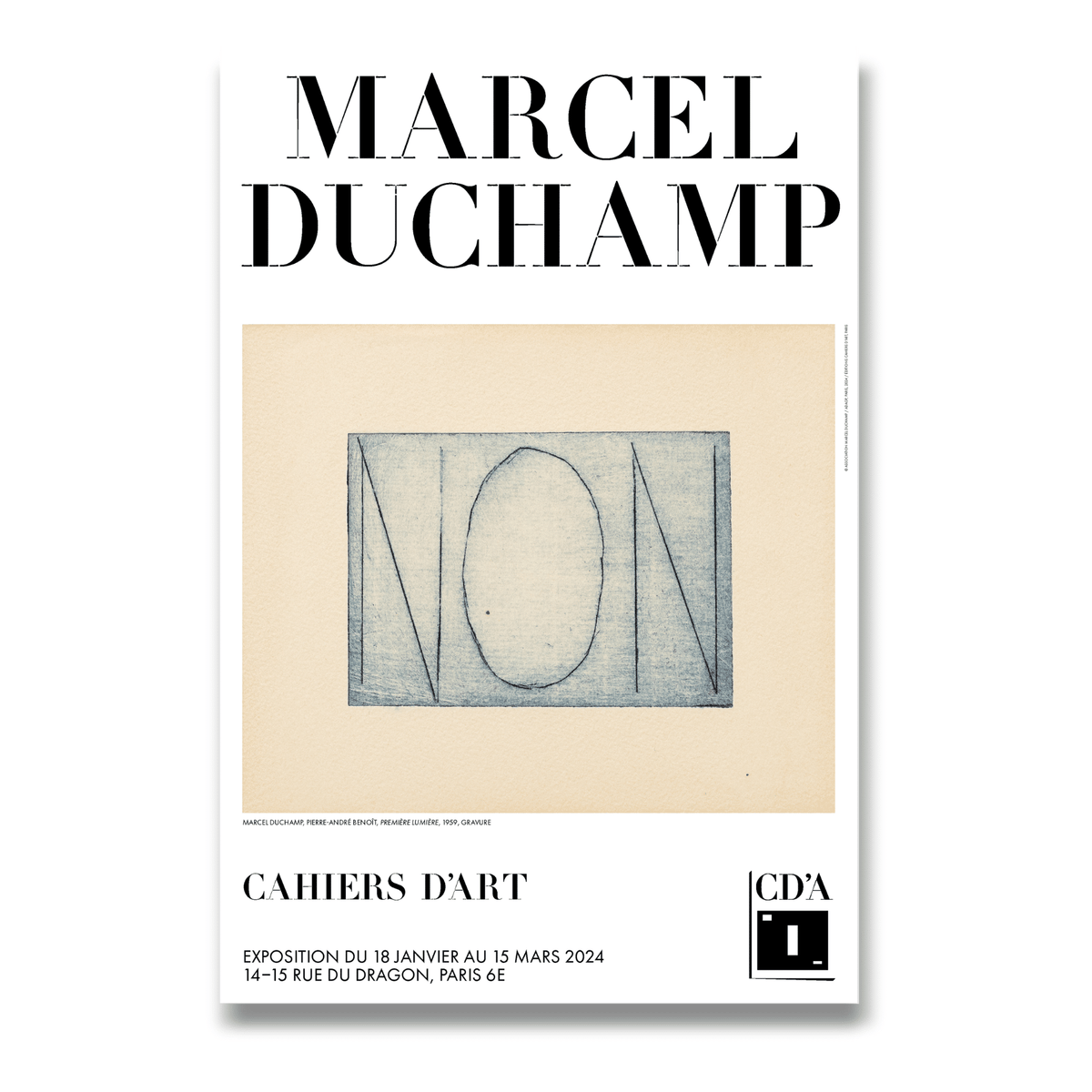 Pierre-Andre Benoit, Première Lumière 'NON', 1959, Cahiers d'Art ...