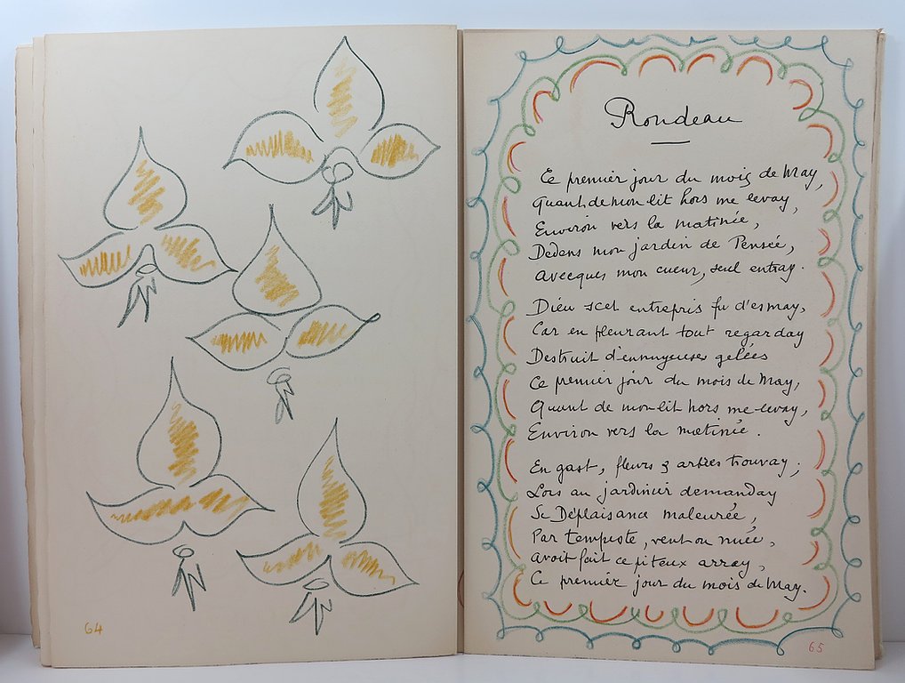 Poems by Charles d'Orléans, Illustrated by Matisse, Tériade, 1950 image 7