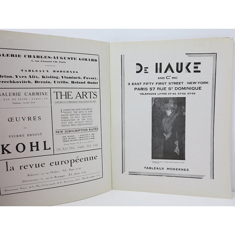 Revue Cahiers d'Art, 1930, n°1