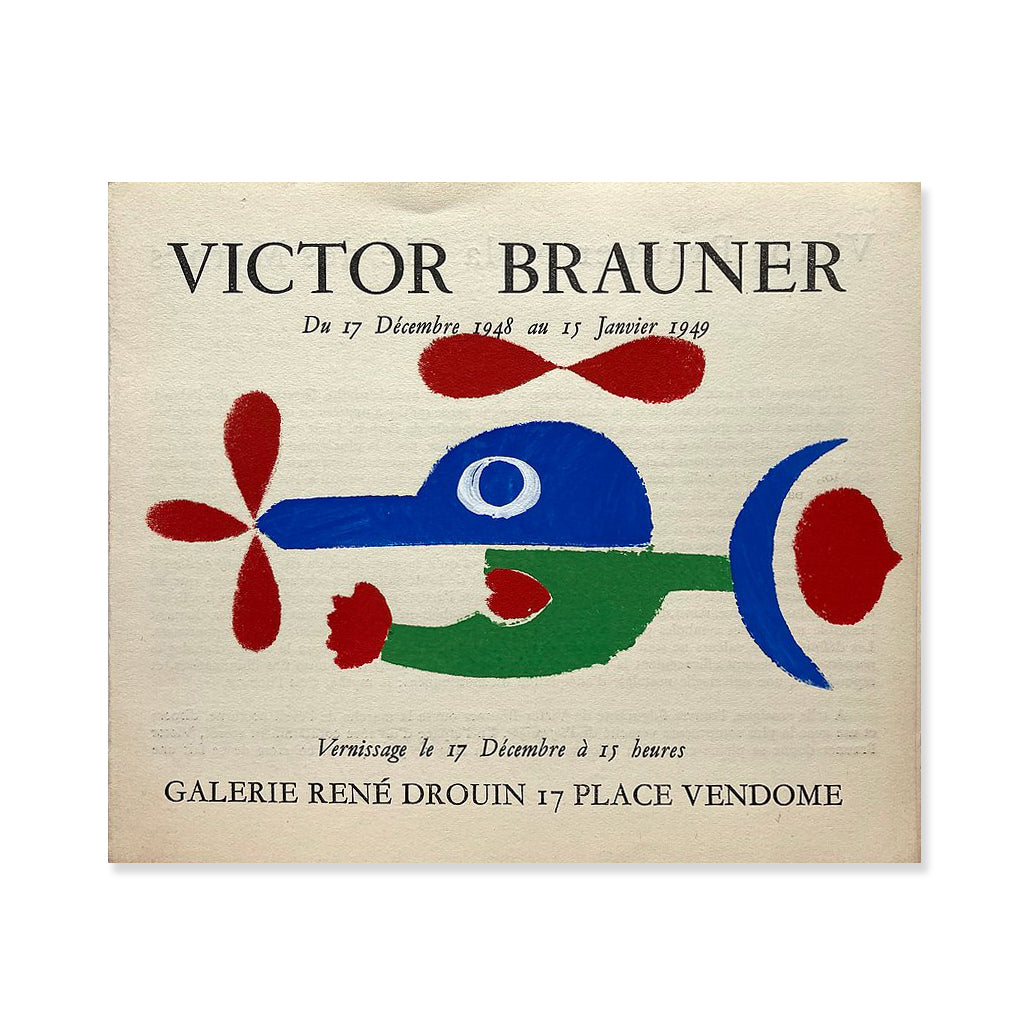 Victor Brauner, Galerie René Drouin, 1948, Stencil image 0